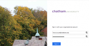 Chatham Specific Login Screen