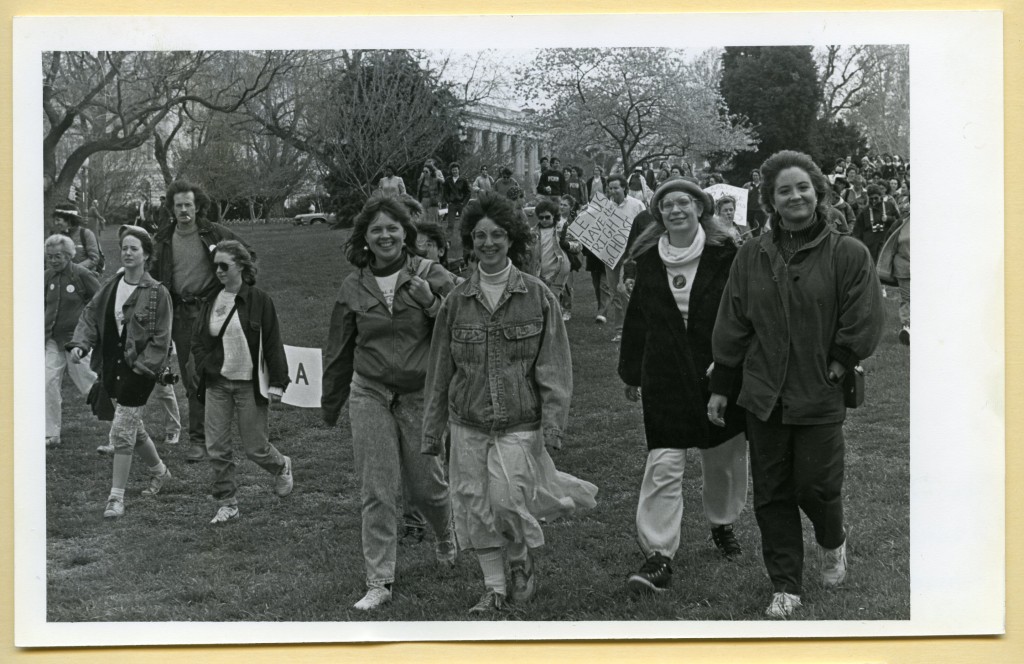 Chatham students at a Pro-Choice rally in Washinton, D.C. in 1989