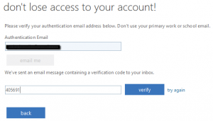 Enter Email Verification Code Screen