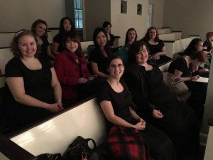 The Chatham Choir waits for the performance to begin
